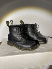 Doc Marten Airwair Combat Boots Black Toddler Size 10 AW004 SH 05 U