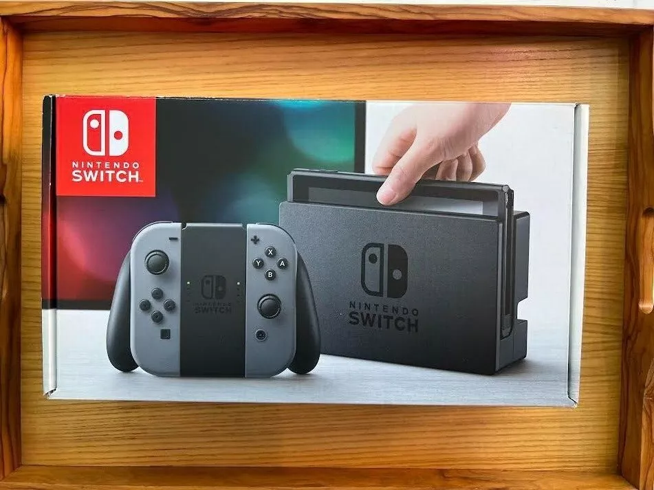 Nintendo Switch V1(HAC-001) 32gb Gray Model in Original Box Tested