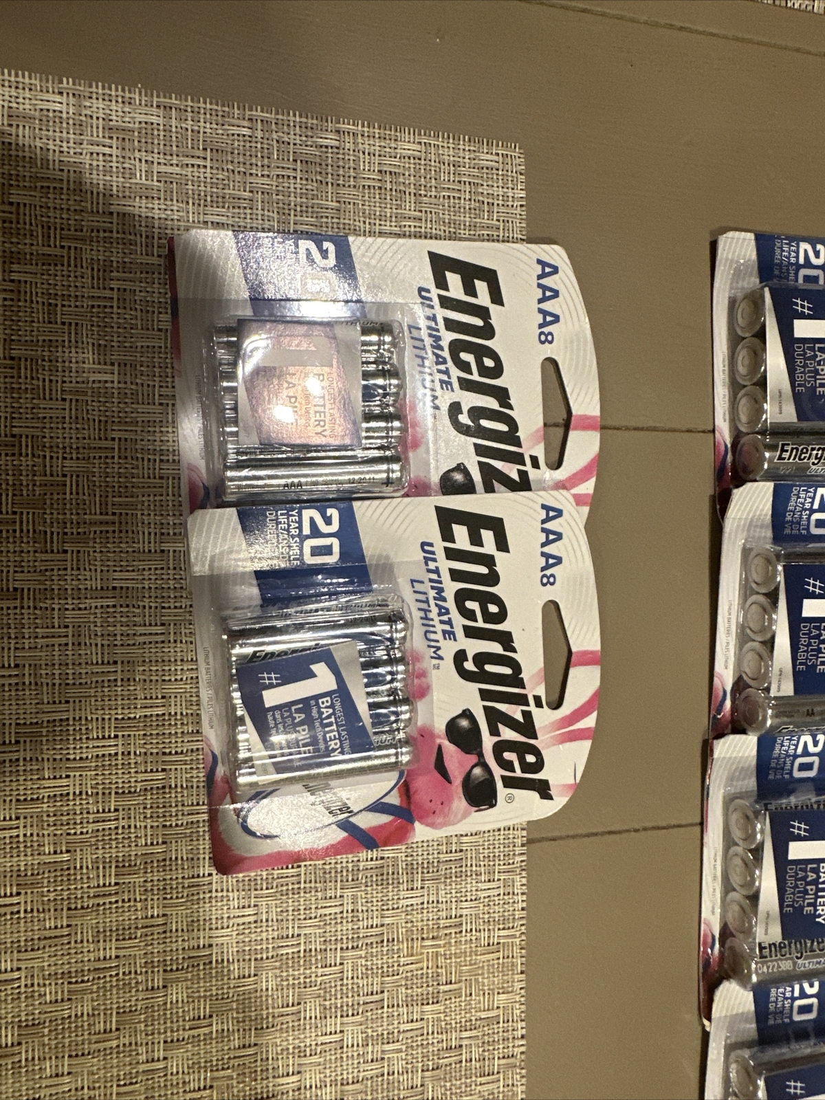 Energizer Ultimate Lithium AAA Batteries Pack of 8, 2 PACKS-image