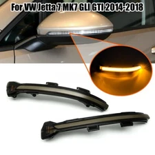 LED Side Mirror Dynamic Turn Signal Light Sequential for Jetta Golf7 MK7 GLI GTI