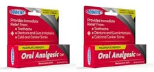 2 - IODENT ORAL ANALGESTIC GEL BENZOCAINE 20% MAXIMUM STRENGTH 0.42 OZ ORAJEL
