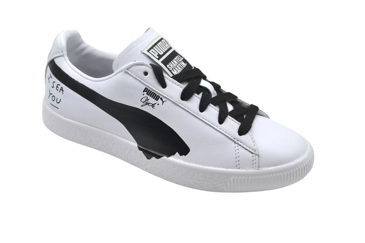 Puma x Clyde SM Black White Shantell Martin Hand Drawn Scribble 365894 01