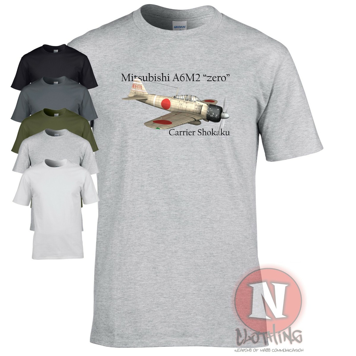 米軍 軍票セット Mitsubishi A6M Zero t-shirt Japanese WW2 fighter aircraft