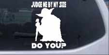 Star Wars Yoda Judge My Size Do You Car Truck Window Laptop Decal Sticker