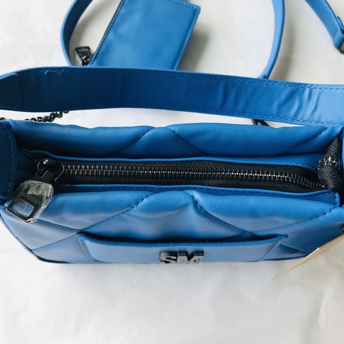 STEVE MADDEN BVILMA SHOULDER CROSSBODY BAG W Credit Card Case Zip Wallet Blue - Imagen 7 de 10