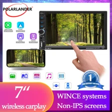 7" Double 2 Din Car Stereo Bluetooth Play IOS Carplay Android Auto FM DSP Type-C