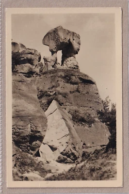 Ansichtskarte Besedické skály/Besedice/Beseditz - Felsenburg Rothenstein - s/w - Bild 1 von 2