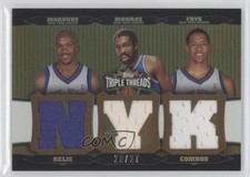 2006 Triple Threads Relic Combos Sepia 20/27 Channing Frye Earl Monroe HOF 3c7