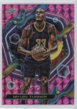 2023-24 Topps Cosmic Chrome Pink Galaxy Refractor Myles Turner #51 uk2