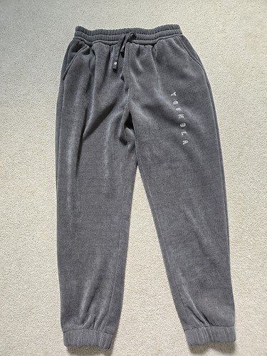 Youngla Aspen Jogger Sweatpants XXL Gray Corduroy Drawstring Active Gym Mens - Picture 2 of 11