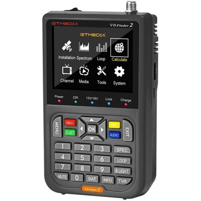 Satellitenfinder, DVB-S2X, LCD, HD, Signalempfänger, Satellitensuche, Messgerät