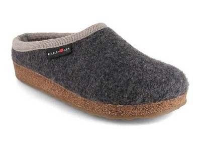HAFLINGER Clogs WoolFlex (Panda), anthracite