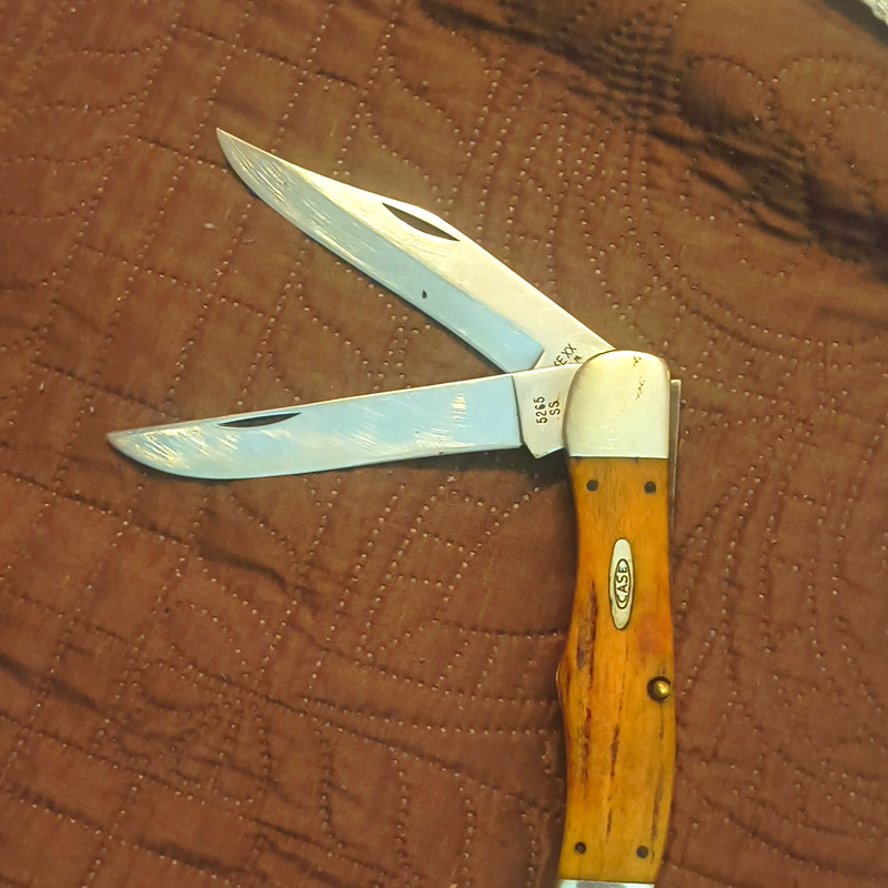 Case XX 5265 SS Mamba 2-Blade Pocketknife, Stag Handle, 1992