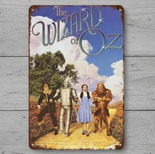The Wizard Of Oz 8 x 12 Vintage Novelty Metal Sign Made In USA New!