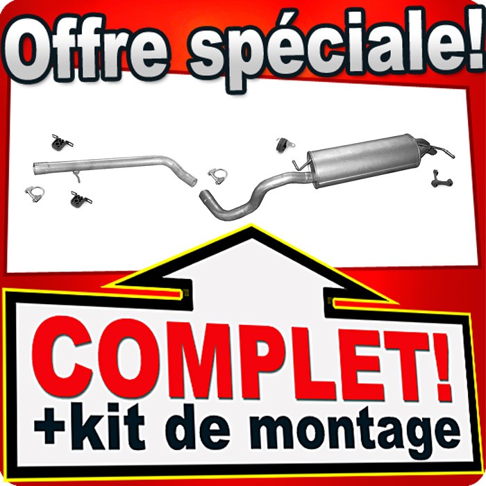 Pot d'échappement pour VW Golf 4 et New Beetle 1.9 TDI