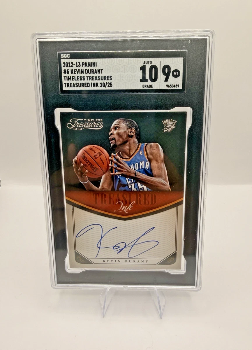Kevin Durant Autographed Sports Trading Cards & Accessories for