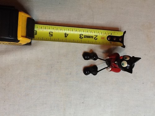 FELIX THE CAT TOY (VINTAGE 1940'S) BLACK AND RED SITTING 082925C - Picture 9 of 9