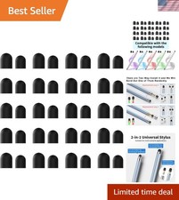 40PCS Stylus Rubber Tips - High Precision Fit for iPad, iPhone, Android