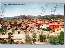c1910 Birds Eye View Of Globe Arizona AZ Gila County Postcard