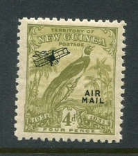 New Guinea #C19 Bird Of Paradise 4 P. [Mint Hinged]