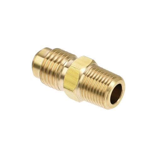 Brass Pipe fitting 1/4 SAE Flare to 1/8NPT Male Thread Tubing Adapter