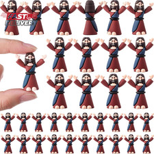 50 Pcs Easter Mini Jesus Figurines in Bulk Little Jesus Figures to Hide and Seek