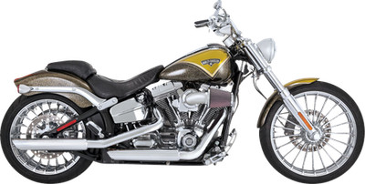 Vance & Hines 3'' Twin Slash PCX Slip On Mufflers for 2007-2017 Harley Softail