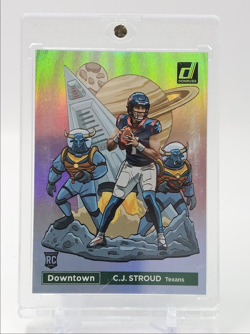 C.J. STROUD 2023 DONRUSS DOWNTOWN ROOKIE FOOTBALL SSP TEXANS RC Q3873