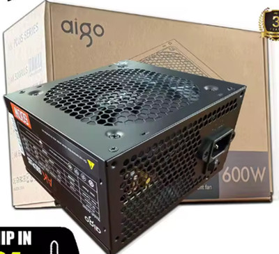 AK600Plus 600W  PC Netzteil RGB Aigo Schwarz 120mm Lüfter