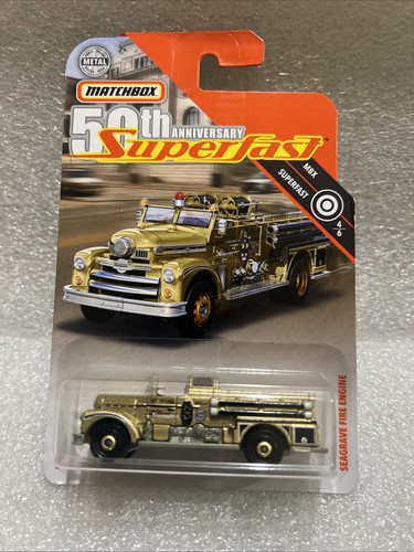 New 2020 Matchbox 50th Anniversary Superfast! Seagrave Fire Engine! #M1 - Picture 1 of 3