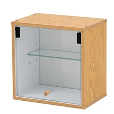 PaletteLife Knock-Down Curio Cabinet , 1 Tier, , Collection Case, Figurine Ra...