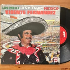 VICENTE FERNANDEZ Un Mexicano En La México 1984 LP MEXICO EX vinyl / in shrink