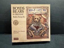 Wilson Loves Sonnets  Rubber Stamp Kit - Boyds Bears & Friends Incomplete