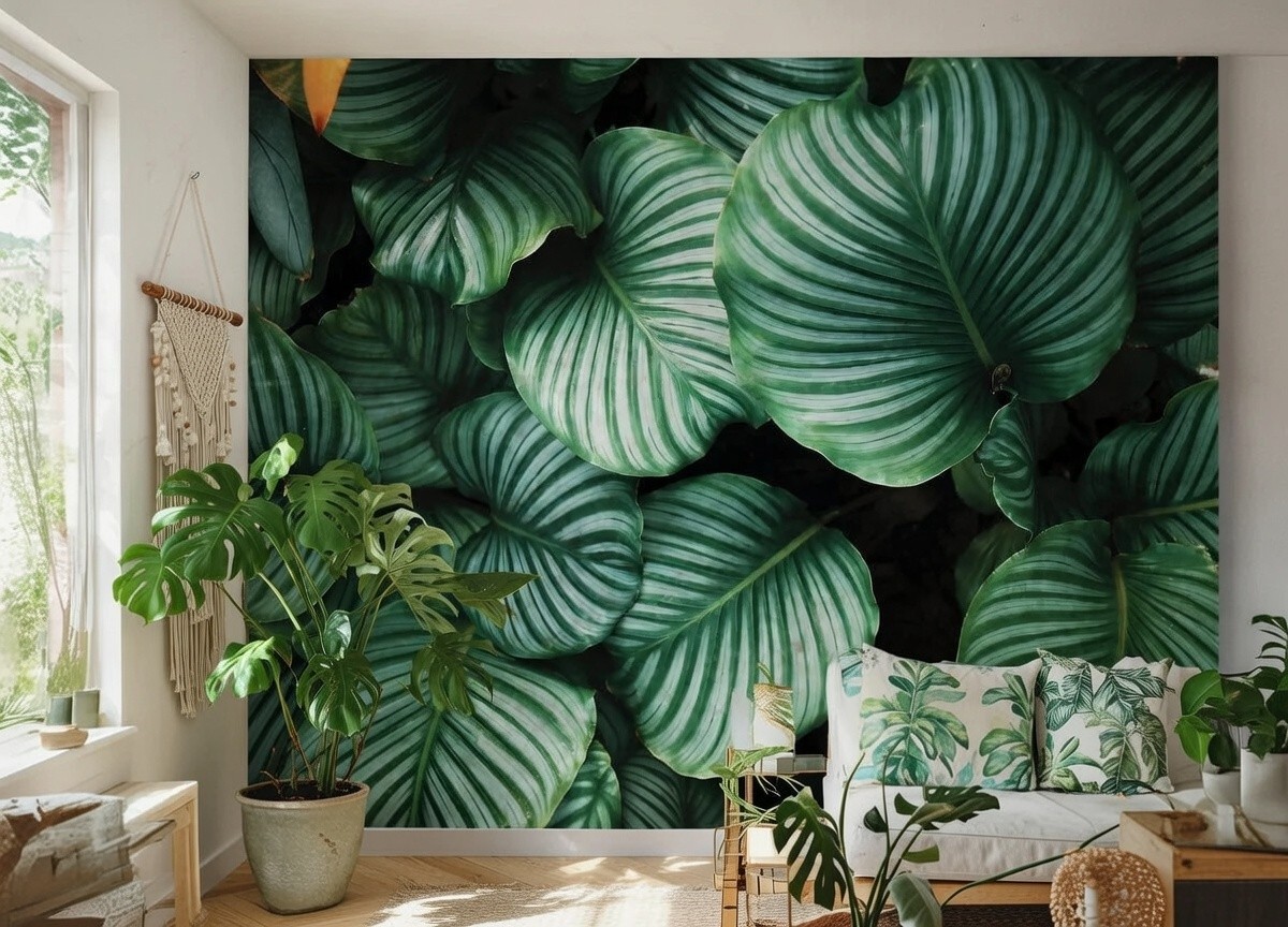 Botanical Decorative decor Wallpaper bedroom Wall Mural 320x230cm wall plants