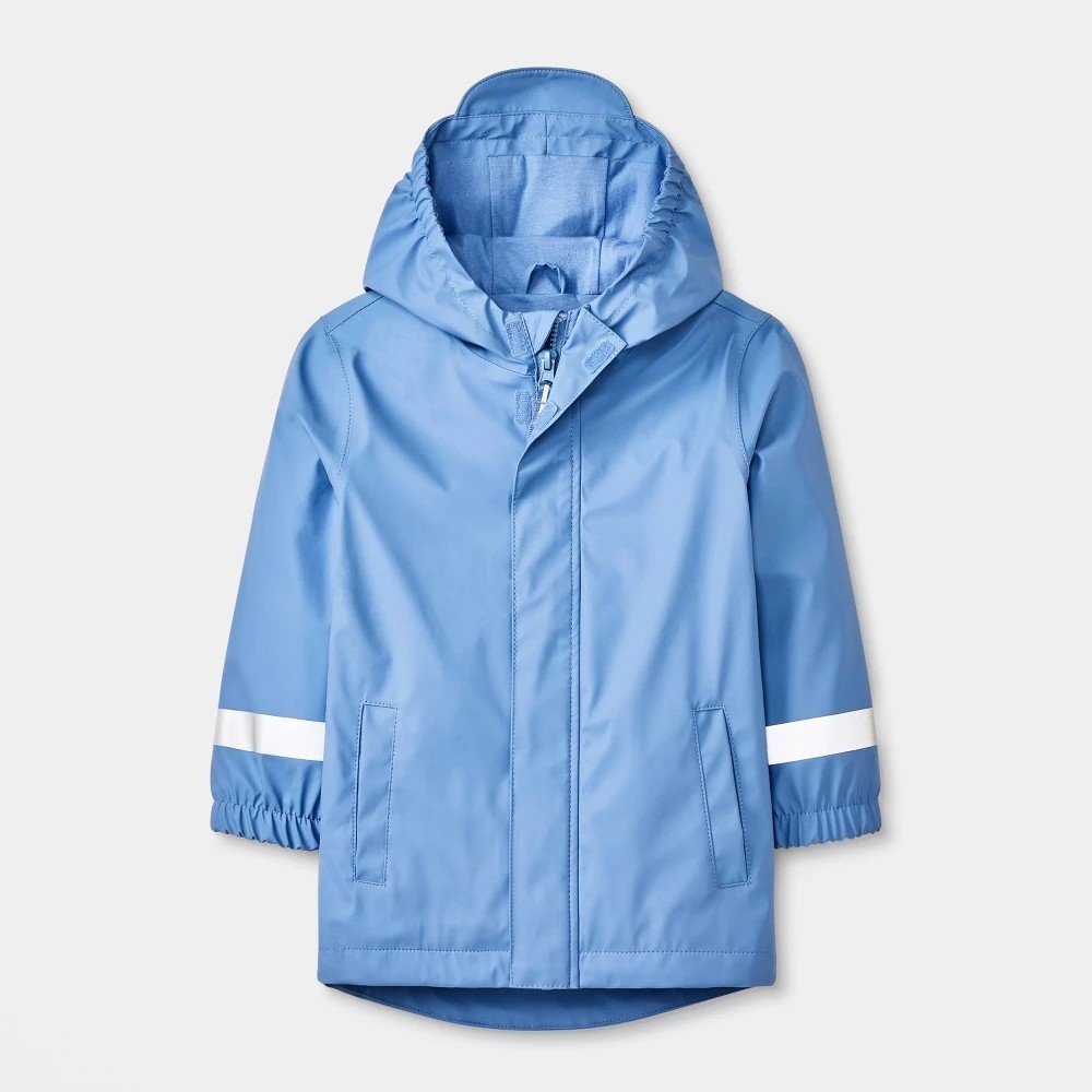 Cat & Jack Toddler Solid Rain Coat, Blue 5T, Water-Resistant
