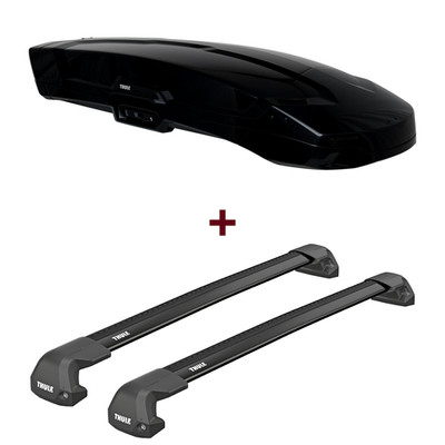 Dachbox Thule Vector M + Dachträger Thule WingBar Edge für BMW iX SUV I20 neu