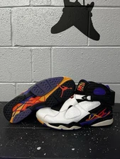 Air Jordan Retro 8 Three Peat Mens Sneakers Size 9.5 In Excellent Condition