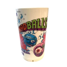 1986 Deka Plastics Madballs 11 Oz Tumbler Cup USA Mad Balls @321