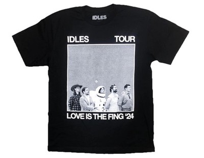 IDLES T Shirt M Black Love Is The Fing 2024 Official Tour Merch Dateback NEW