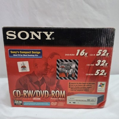 Sony CRX320A CD-RW/DVD-ROM ATAPI/EIDE 52x Power-Burn Turbo Boost 5.25''