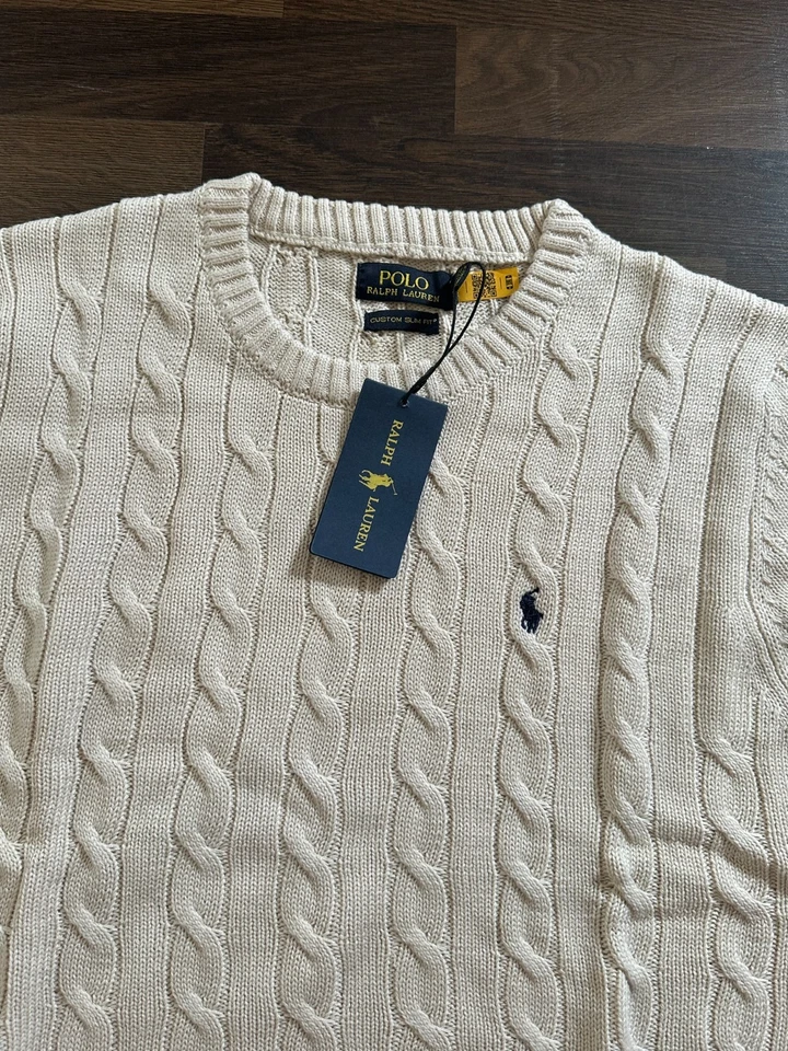 Ralph Lauren Mens Cable Knit Jumper - Image 2 of 4