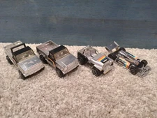 1970's Tonka "Chrome" Vehicle Set and Construction Lift Truck (5 VEHICLES TOTAL)
