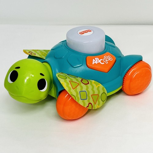 Fisher Price Linkimals Sea Turtle Sit-to-Crawl Light-up Musical Push ‘n Go