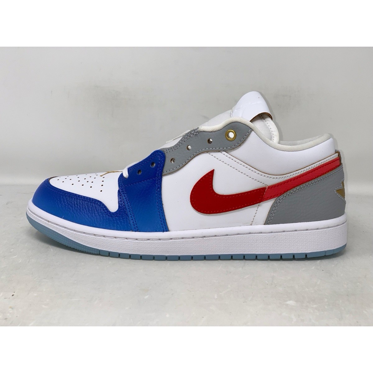 Air Jordan 1 Low ホワイト/イエロー/グレー/ブルー/レッド Air Jordan 1 Low 'Royal Yellow' White/Track Red-Blue 553558-123