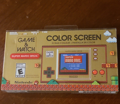 Nintendo Game & Watch: Super Mario Bros. Color Screen Gold Red USB-C Console