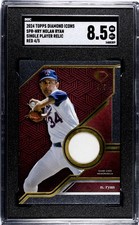 2024 Topps Diamond Icons Nolan Ryan #SPR-NRY Single Player Relic Red SGC 8.5