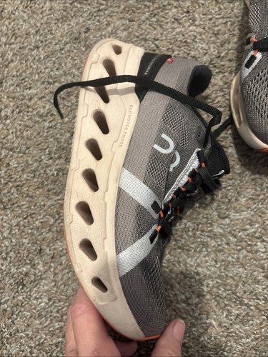 On Cloudmonster Shoes Womens Size 6 Gray White CloudTec Phage Running Sneakers - Picture 3 of 15