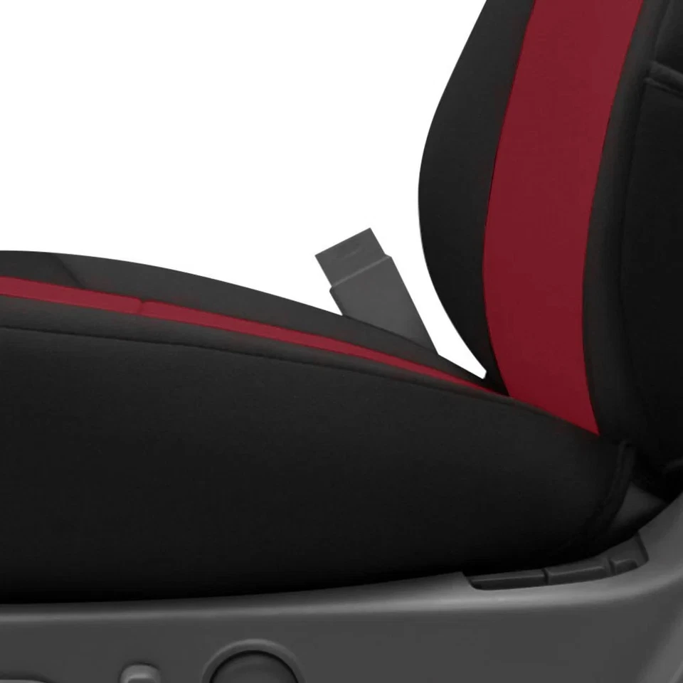 For Jaguar E-Pace 18-24 Neosupreme 2nd Row Black & Red Custom Seat Covers Foto 3 de 4