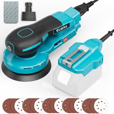 Ecarke 5-Inch Random Orbital Sander 12,000 RPM with 20 Sanding Sheets