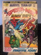 SPIDER-MAN & the human torch vintage marvel comic edition 2 1971!   50 years old